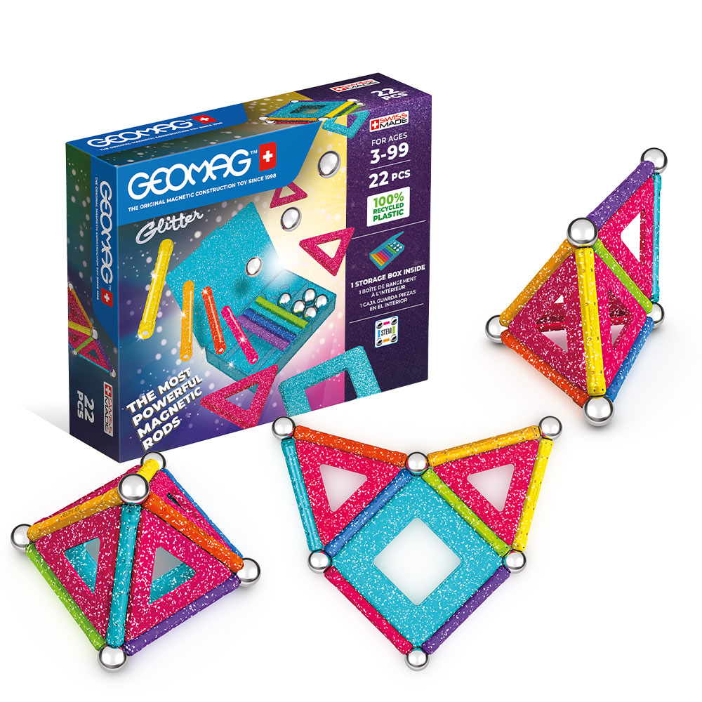 Geomag Glitter Panels Recycled 35Pc